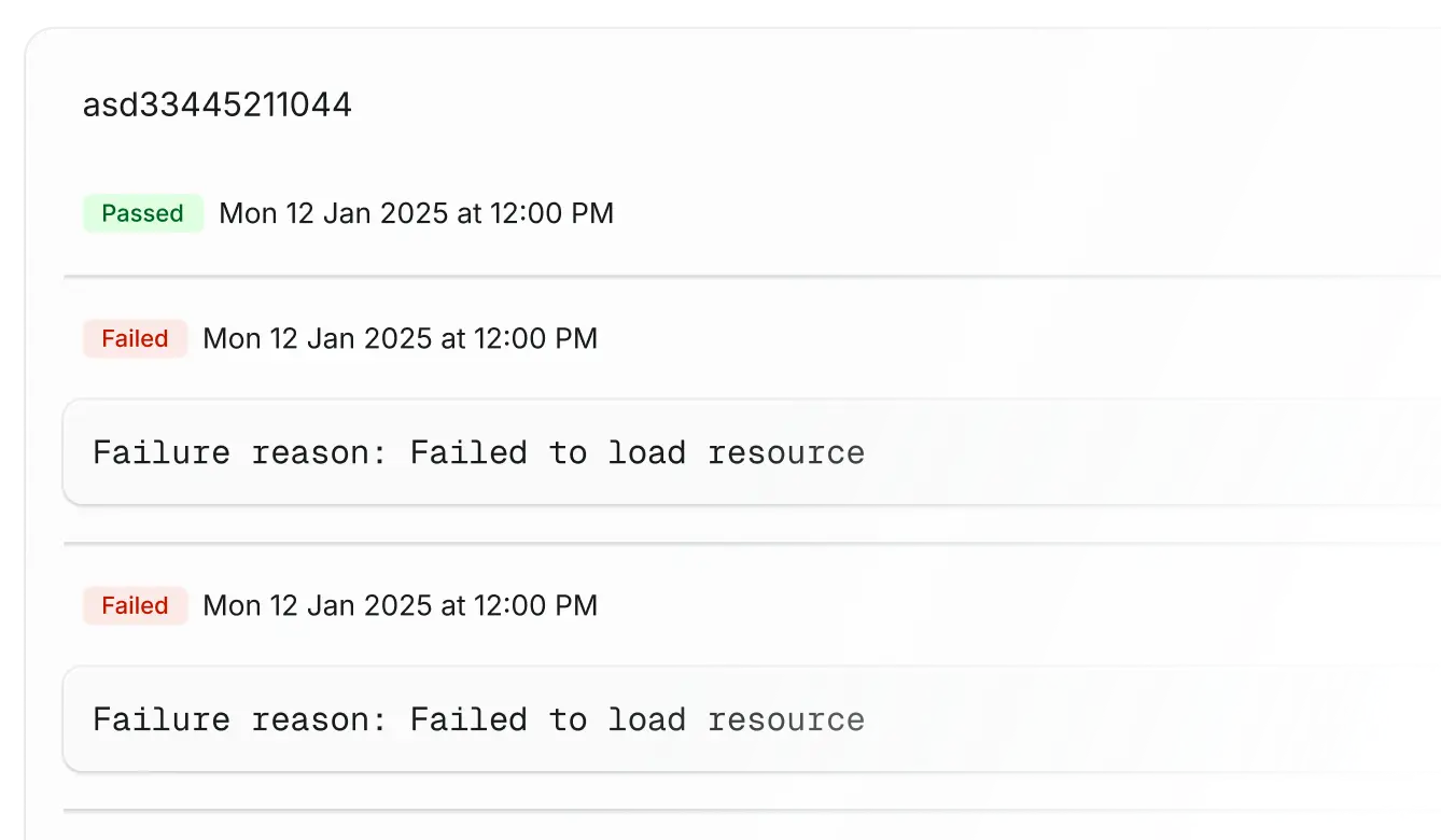 Stop chasing false failures