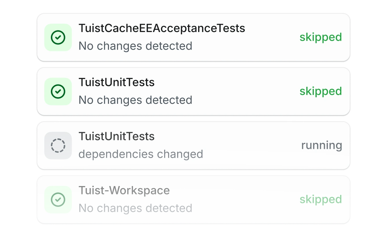 Run only what matters